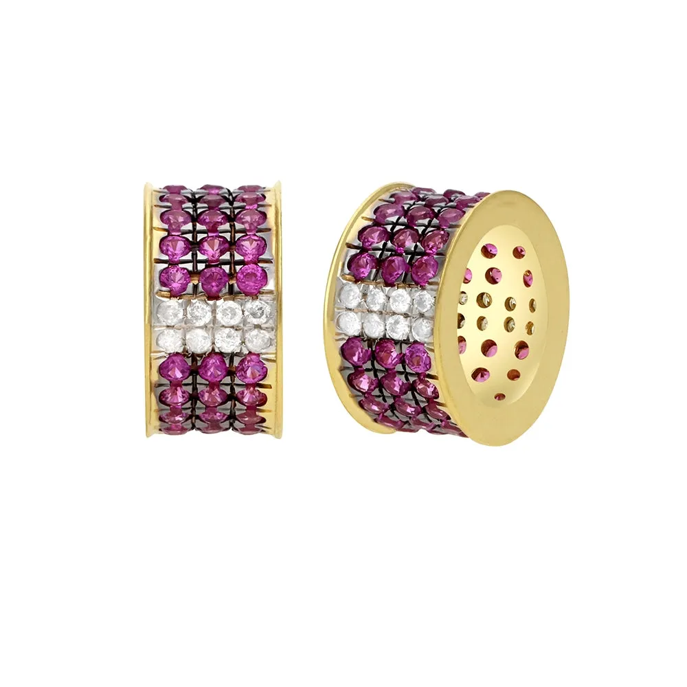 14k Gold Diamond & Black Diamond Rondelle Bead / Roundel Bead 5x9mm