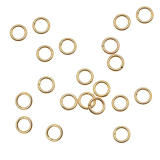 14K Gold-Filled Closed Jump Rings 5mm 20 Gauge (10 pcs)