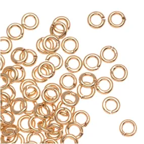 22K Gold Plated Open Jump Rings 3mm 22 Gauge (100 pcs)