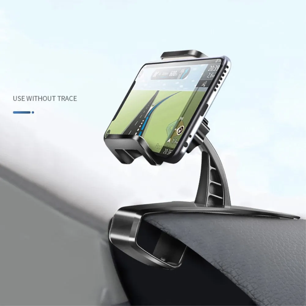 3 in 1 Car GPS Smartphone Holder: Dashboard / Visor Clamp   AC Grid Clip for Hisense Infinity H40 Rock - Black