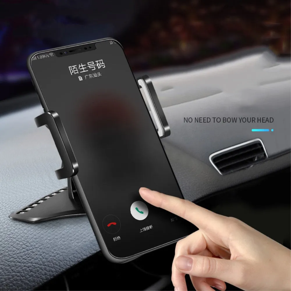 3 in 1 Car GPS Smartphone Holder: Dashboard / Visor Clamp   AC Grid Clip for Hisense Infinity H40 Rock - Black
