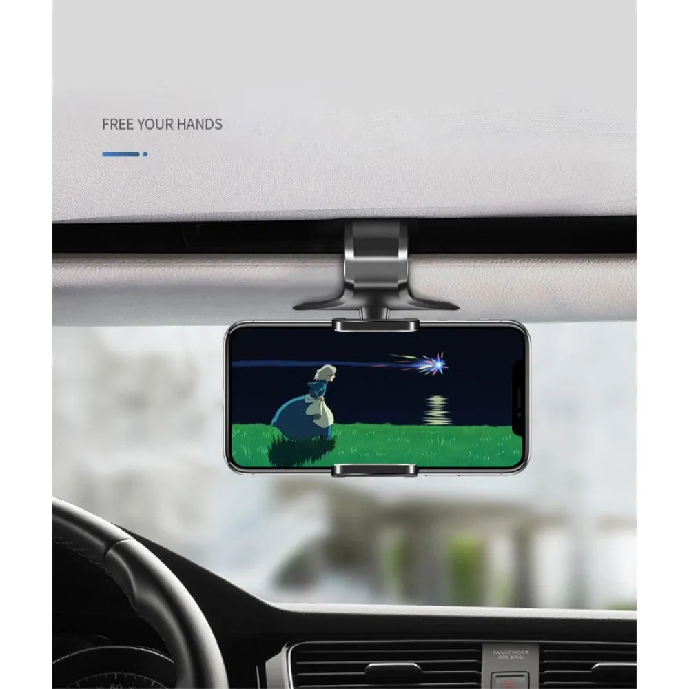 3 in 1 Car GPS Smartphone Holder: Dashboard / Visor Clamp   AC Grid Clip for Hisense Infinity H40 Rock - Black