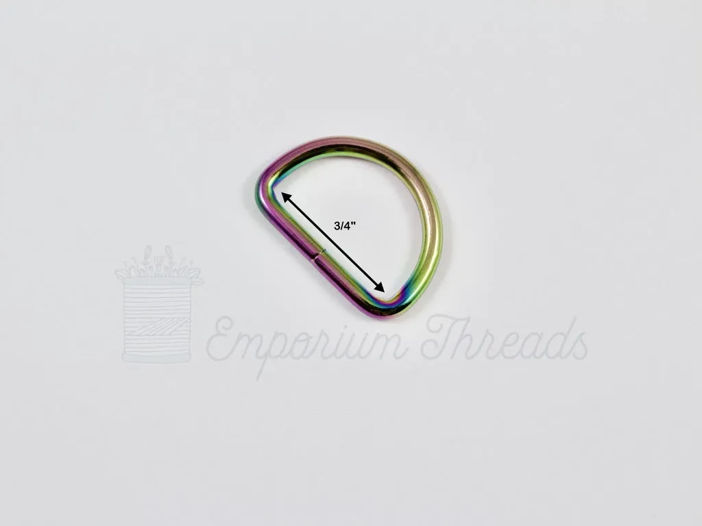 3/4" D Rings | Pack of 5