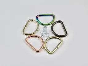 3/4" D Rings | Pack of 5