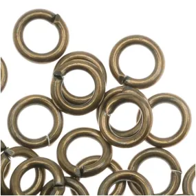 Antiqued Brass Open Jump Rings 5mm 18 Gauge (50 pcs)