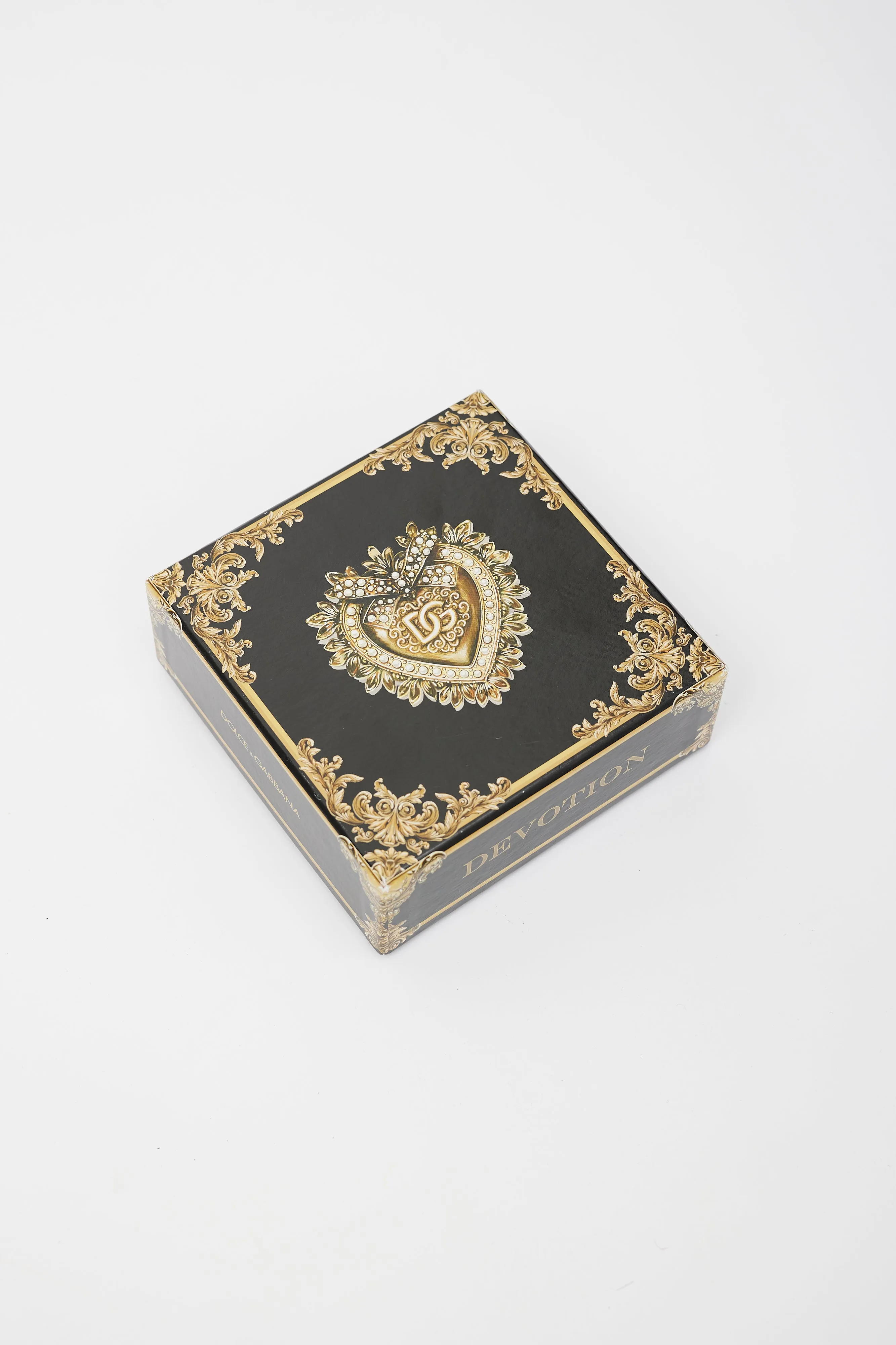 Black & Gold Devotion Heart & Pearl Belt
