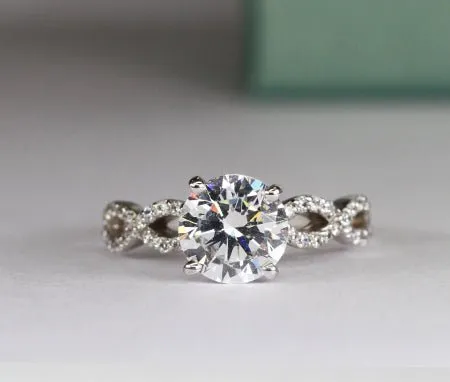 Camellia - Round Diamond Engagement Ring