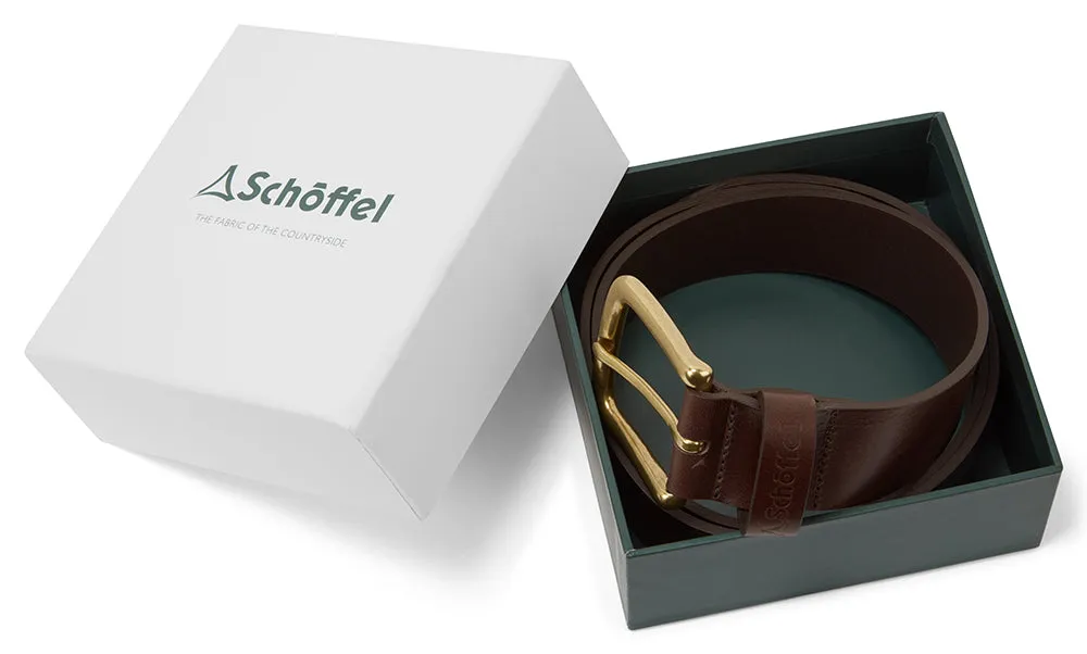 Castleton Leather Belt - Dark Brown
