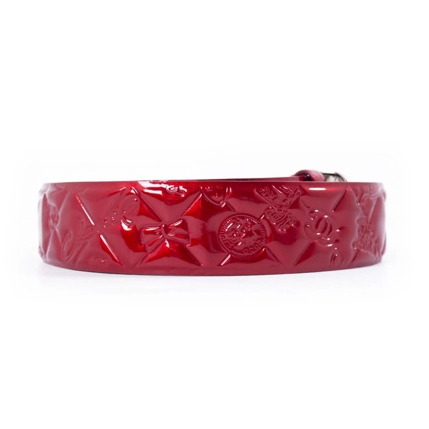 Chanel CC Quilted Patent Leather Belt