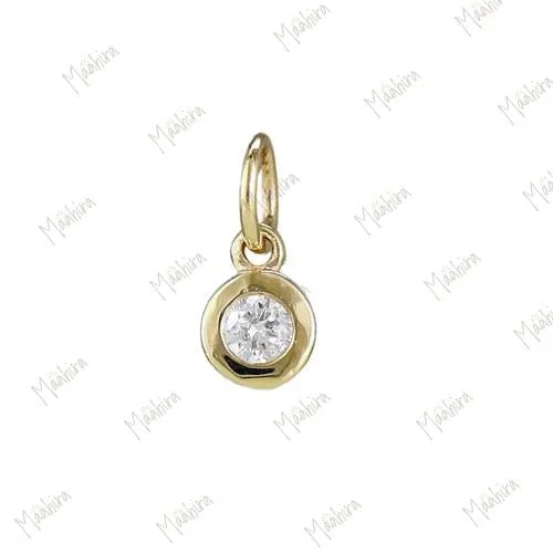 Diamond Bezel Charm 3.5mm