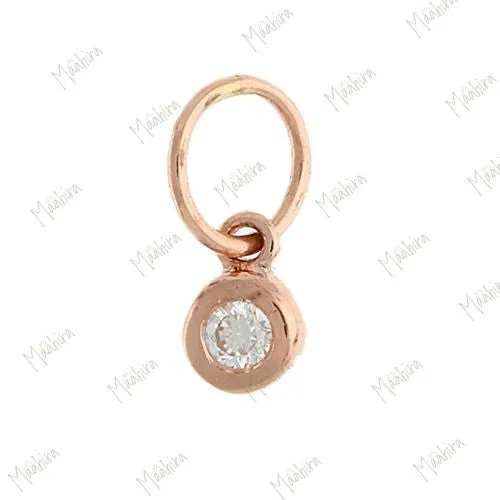 Diamond Bezel Charm With Extra Ring