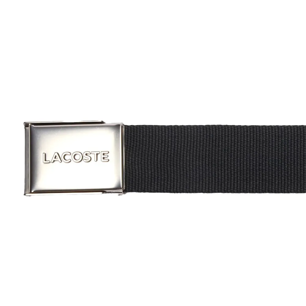 Lacoste Woven Clip Belt Black