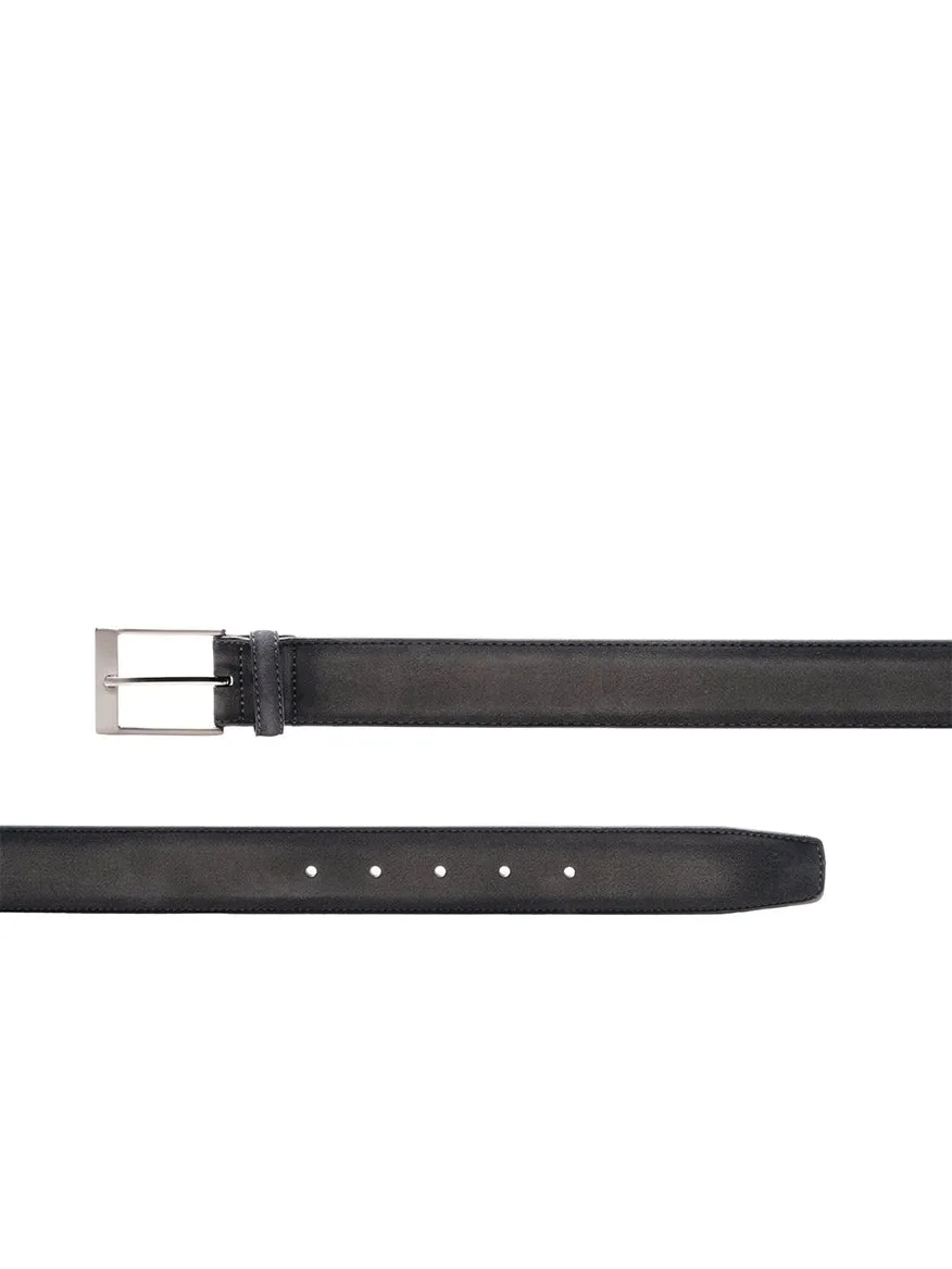 Magnanni Telante Belt in Grey Suede