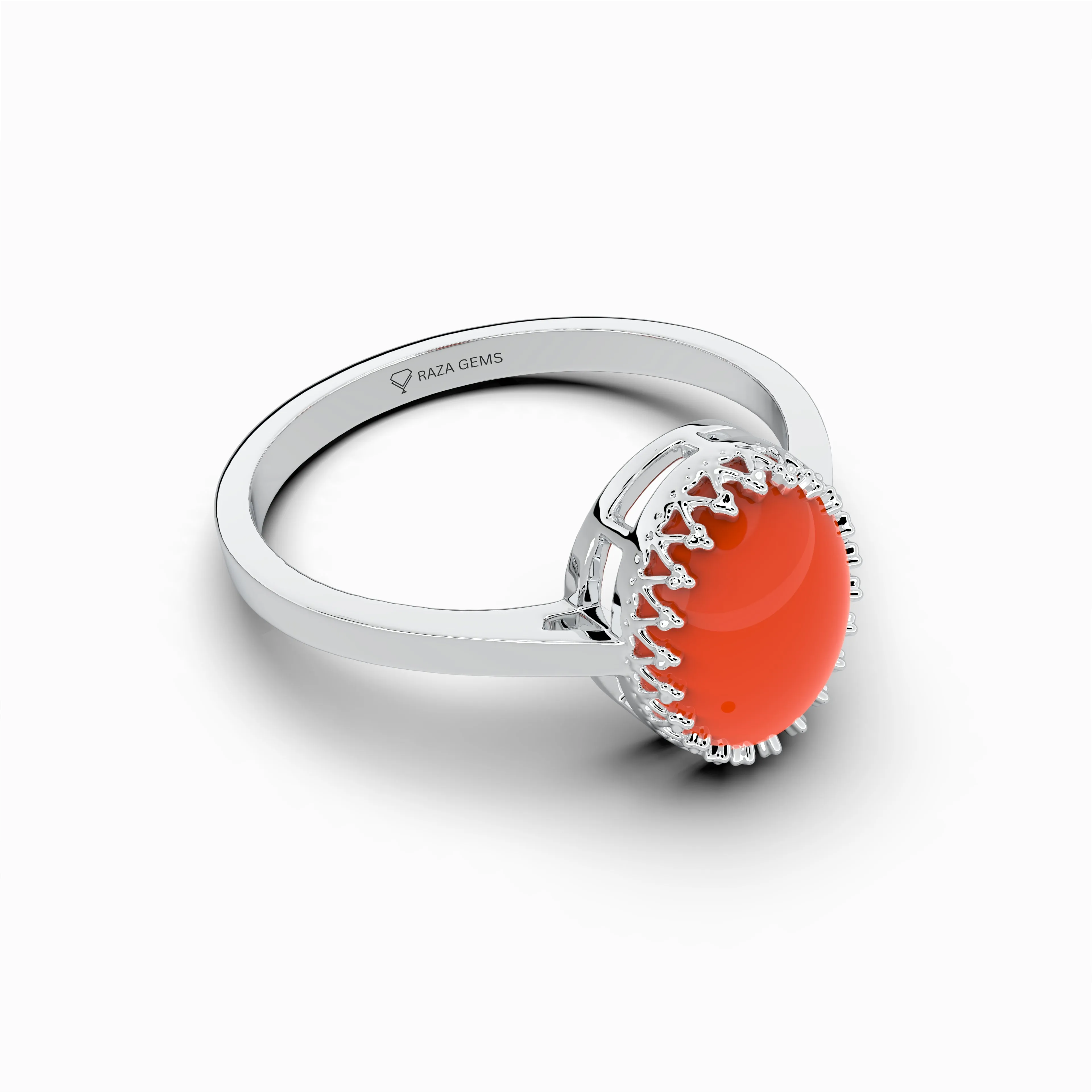 Natural Carnelian Ring - Ellie