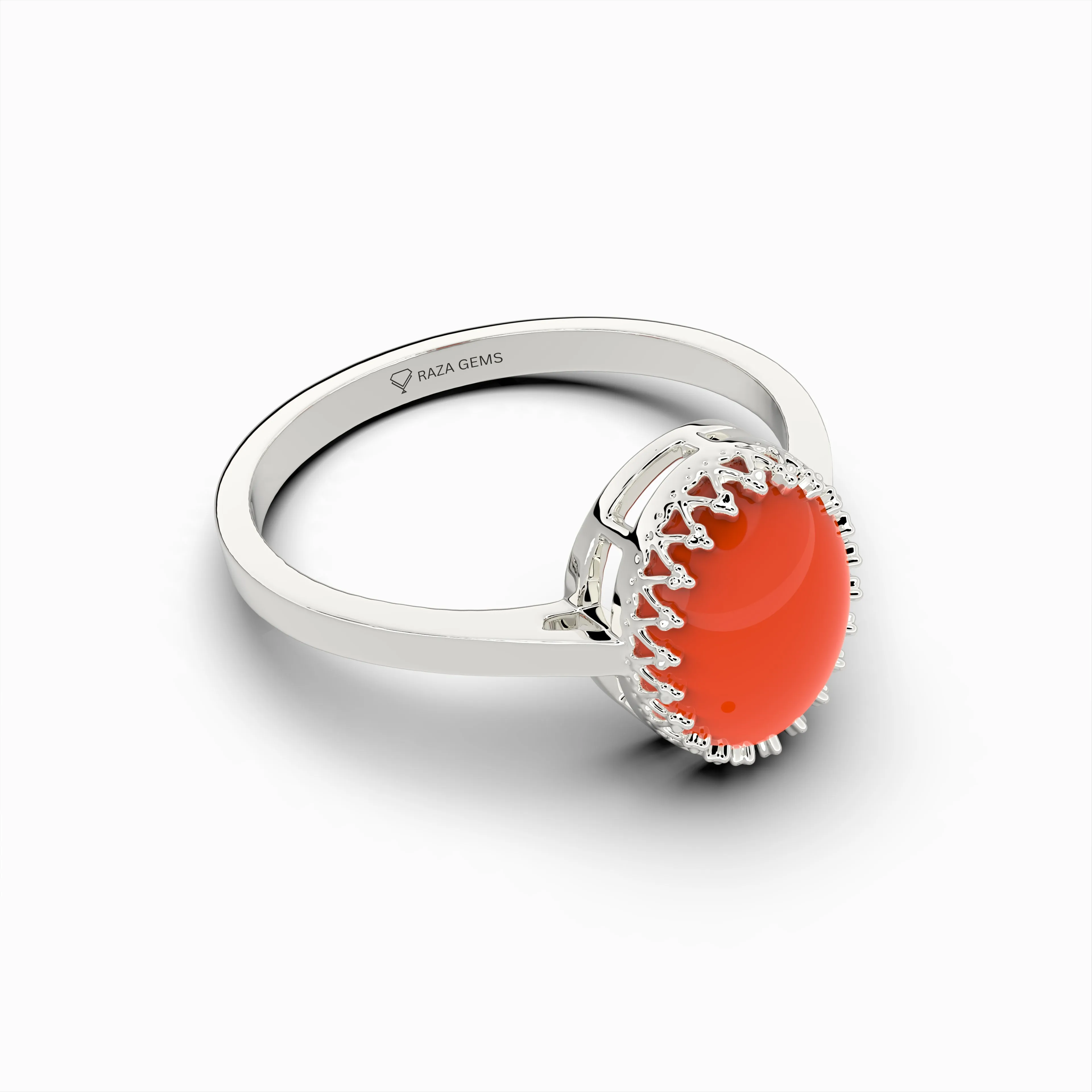 Natural Carnelian Ring - Ellie