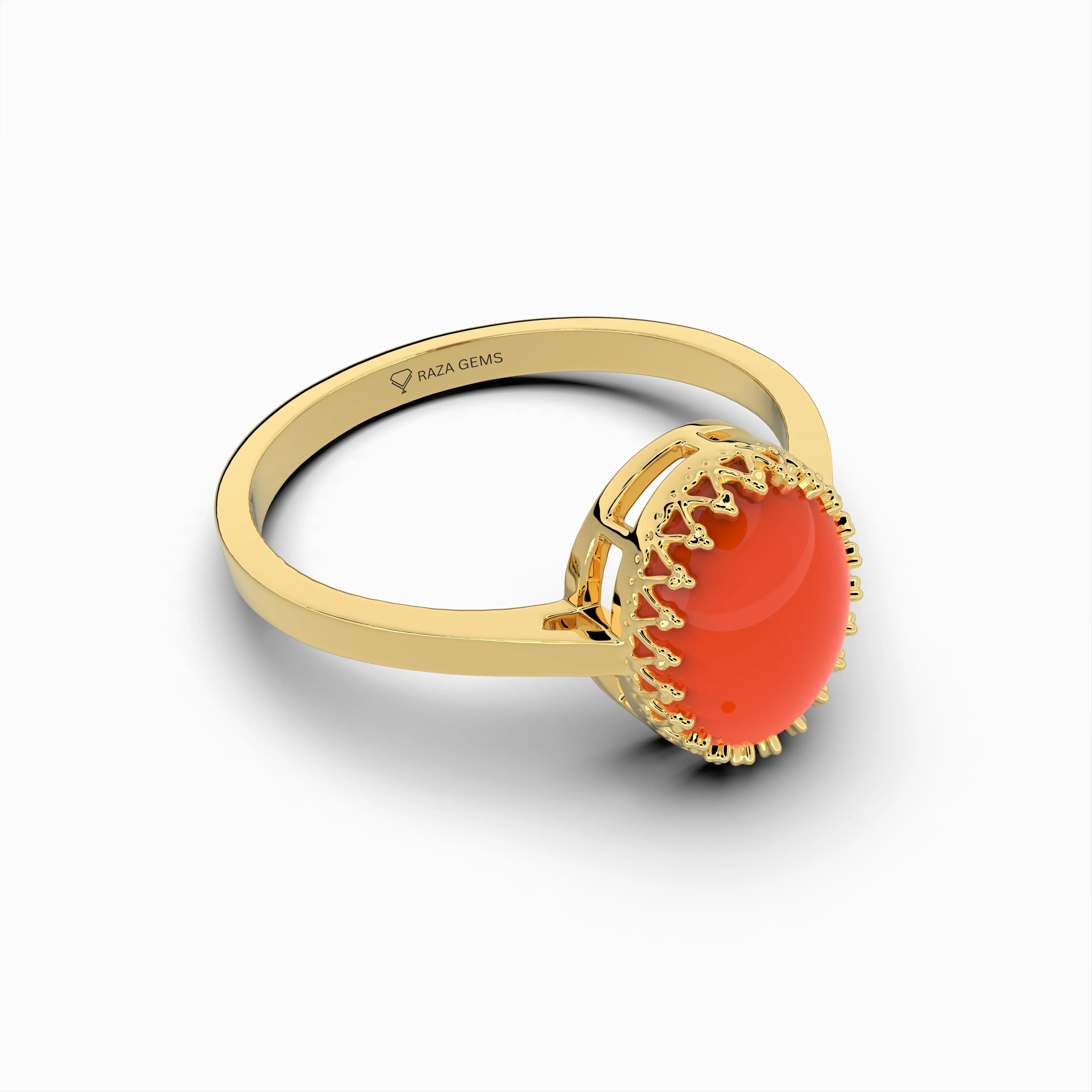 Natural Carnelian Ring - Ellie