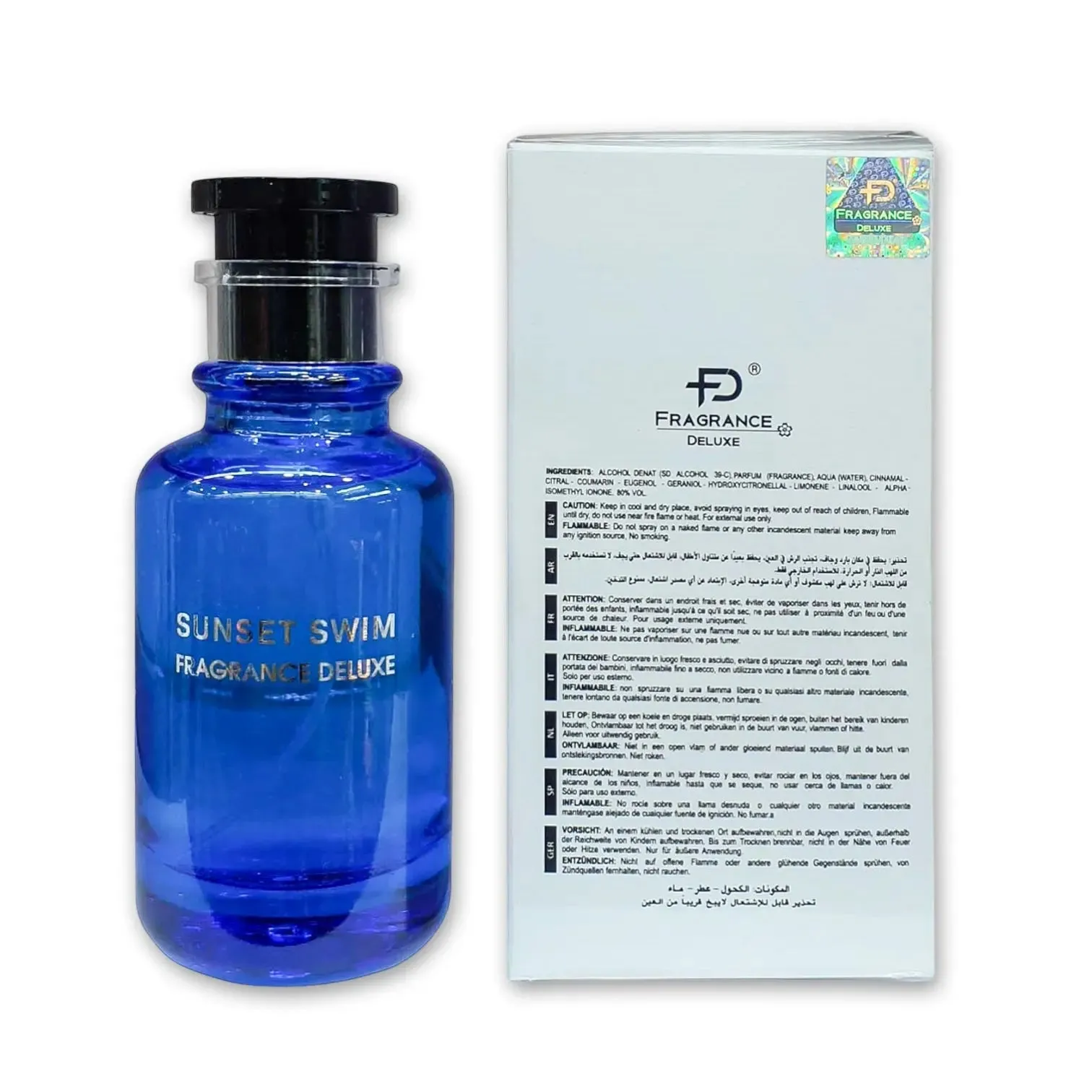 Sunset Swim Eau de Parfum by Fragrance Deluxe, 100ml