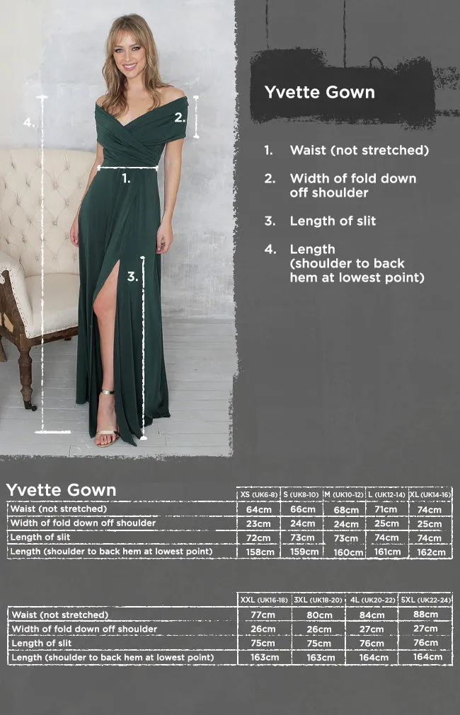 Yvette Gown - Forest Green